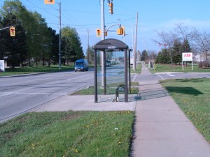 Ponto de ônibus em Burlington